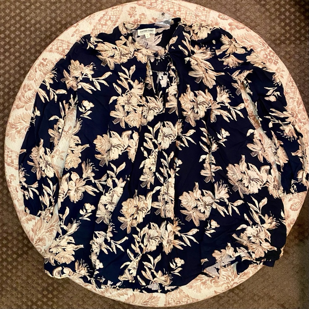 SOLD! Boho Floral Tunic Dress w/Keyhole
